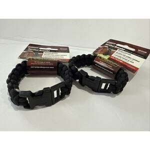 Secureline 550 lb. Survival Bracelet Military Grade Paracord Size Medium Lot 2